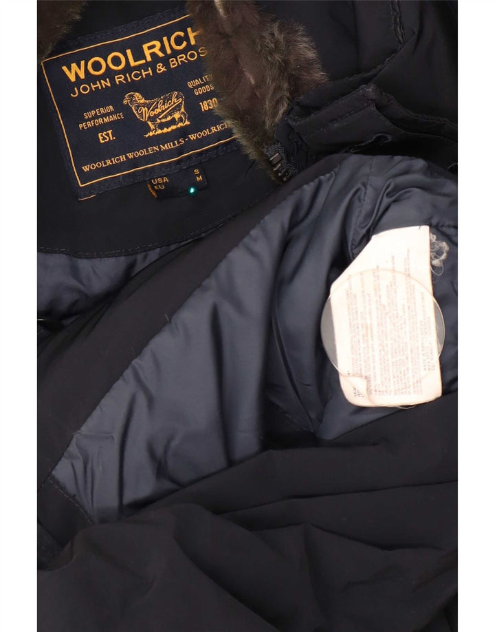 Woolrich Ανδρικό παλτό με επένδυση UK 38 Medium Navy Blue Polyester