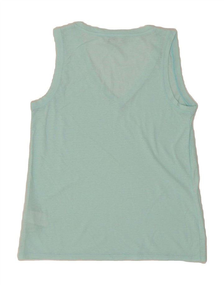 J. CREW Womens Vest Top UK 10 Small Turquoise Cotton Vintage J. Crew and Second-Hand J. Crew from Messina Hembry 