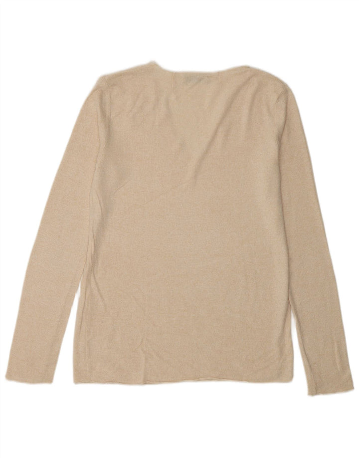 Zara Γυναικείο τοπ μακρυμάνικο UK 10 Small Beige