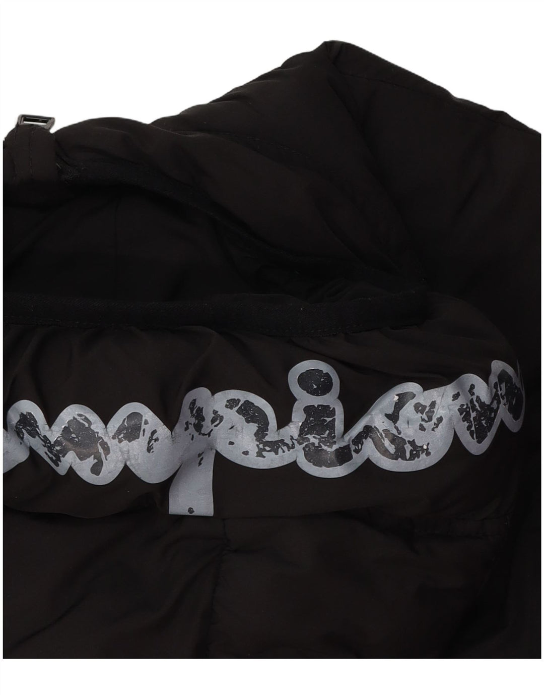 CHAMPION Boys Graphic Hooded Jacket 15-16 Years 2XL Black