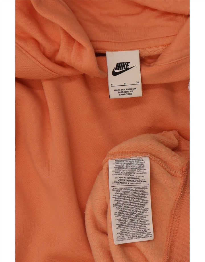 Ανδρικό κουκούλα Nike, μικρό πορτοκαλί βαμβακερό
