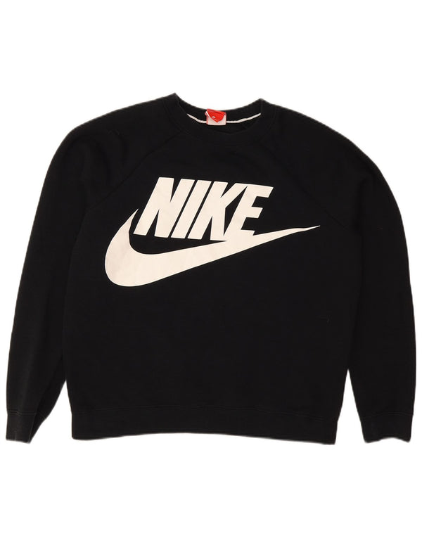 Γυναικεία γραφική φούτερ Nike Jumper UK 14 Μεσαίο μαύρο βαμβακερό