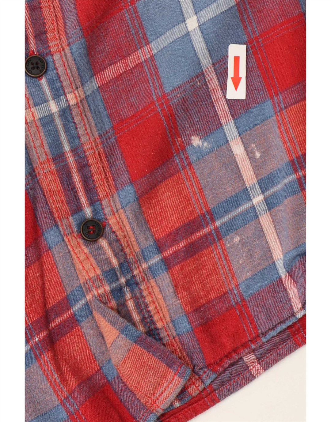 Ανδρικό φανελένιο πουκάμισο Fat Face XL Red Check Cotton