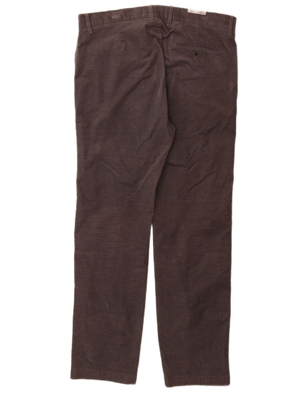 Marks & Spencer Ανδρικό ίσιο παντελόνι Chino W34 L31 Καφέ βαμβακερό