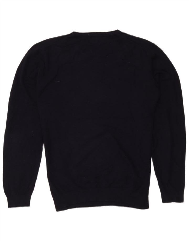 Ανδρικό πουλόβερ Zara Crew Neck Jumper Μεγάλο Navy Blue