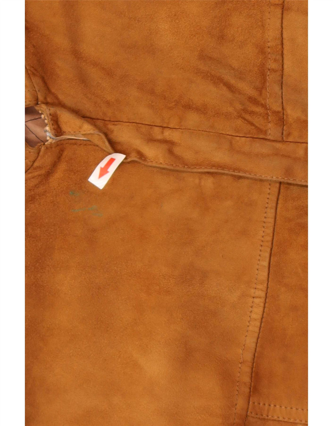 Vintage Ανδρικό Suede Bomber Jacket IT 50 Large Beige Leather