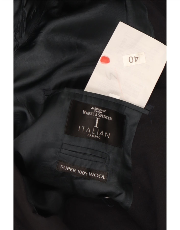 Marks & Spencer Ανδρικό σακάκι με διπλό στήθος UK 40 Medium Navy Blue