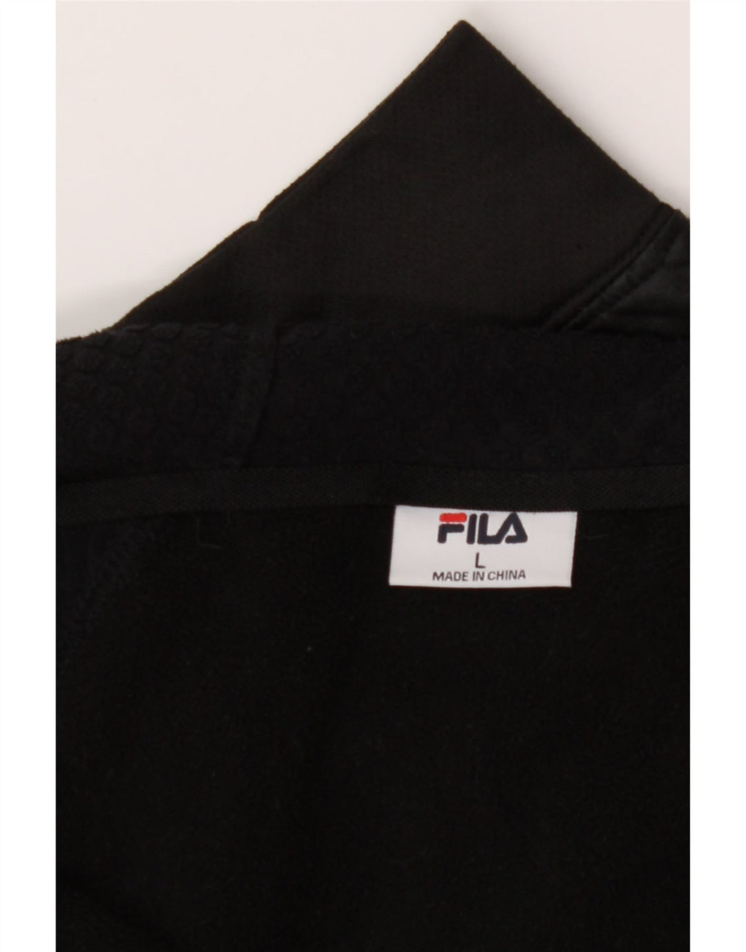 FILA Mens Zip Hoodie Sweater Large Black Polyester Vintage Fila and Second-Hand Fila from Messina Hembry 