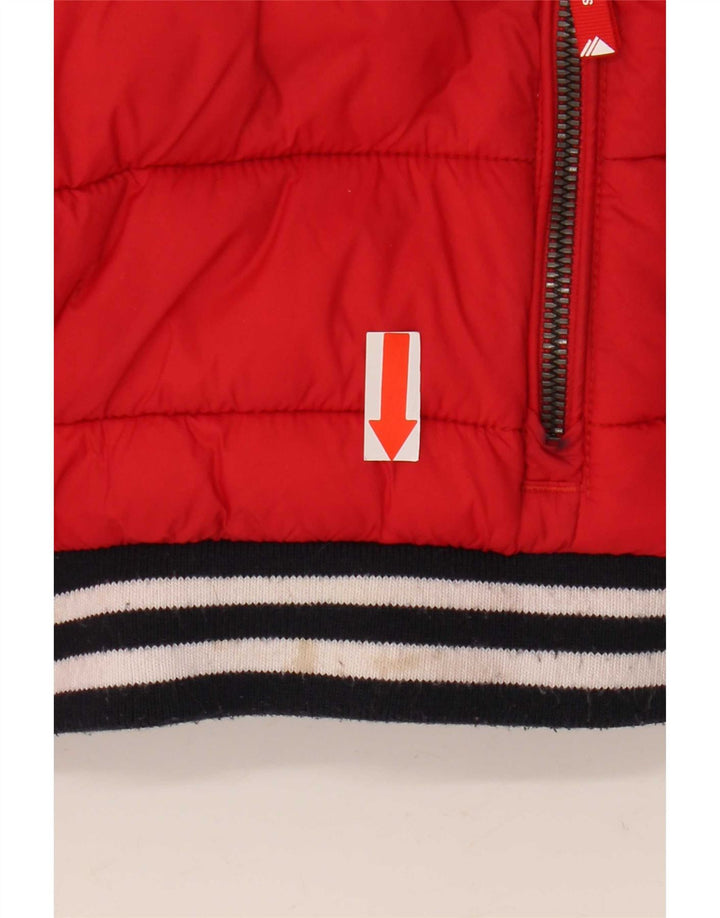 Superdry γυναικείο μπουφάν με επένδυση UK 14 μεγάλο κόκκινο πολυεστέρα