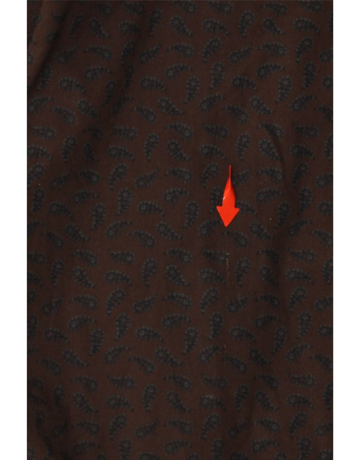 Ανδρικό πουκάμισο UNGARO Καφέ μεγάλο βαμβακερό Paisley