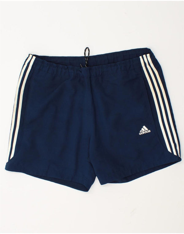 Ανδρικό αθλητικό σορτς Adidas Climalite μεγάλο μπλε ναυτικό πολυεστέρα