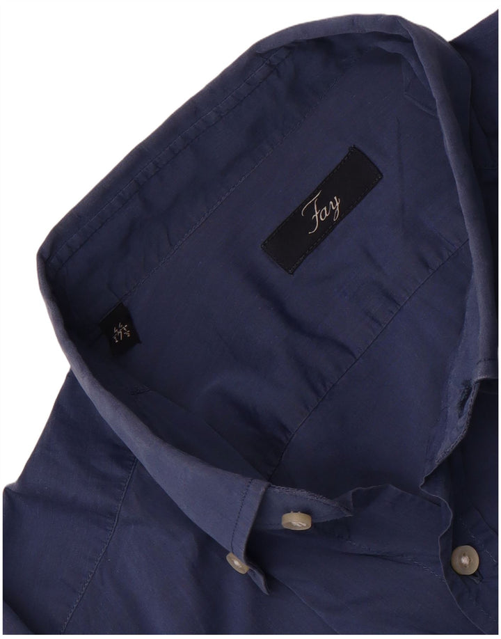 Ανδρικό πουκάμισο Fay Size 44 17 1/2 XL Μπλε