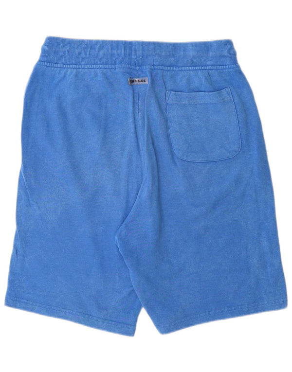 Ανδρικό γραφικό αθλητικό σορτς Kangol μεγάλο μπλε βαμβακερό