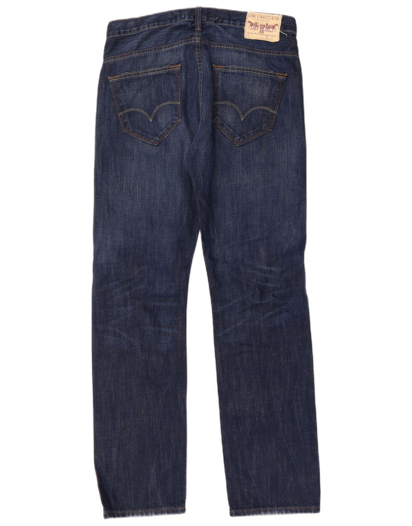 Levi's Mens 504 Straight Jeans W33 L32 Blue Cotton
