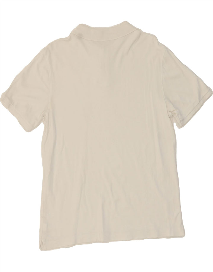 CALVIN KLEIN Mens Polo Shirt Small White Cotton Vintage Calvin Klein and Second-Hand Calvin Klein from Messina Hembry 