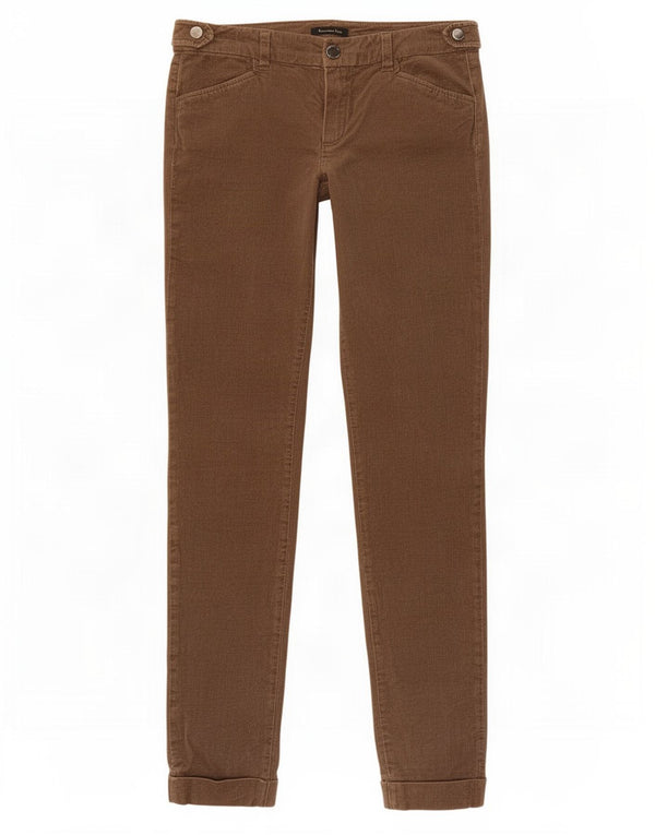 Massimo Dutti Γυναικείο παντελόνι Chino EU 36 XS W26 L29 Καφέ ψαροκόκαλο
