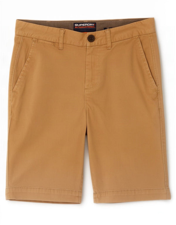 Ανδρικό σορτς Chino Superdry Medium W32 Μπεζ βαμβακερό