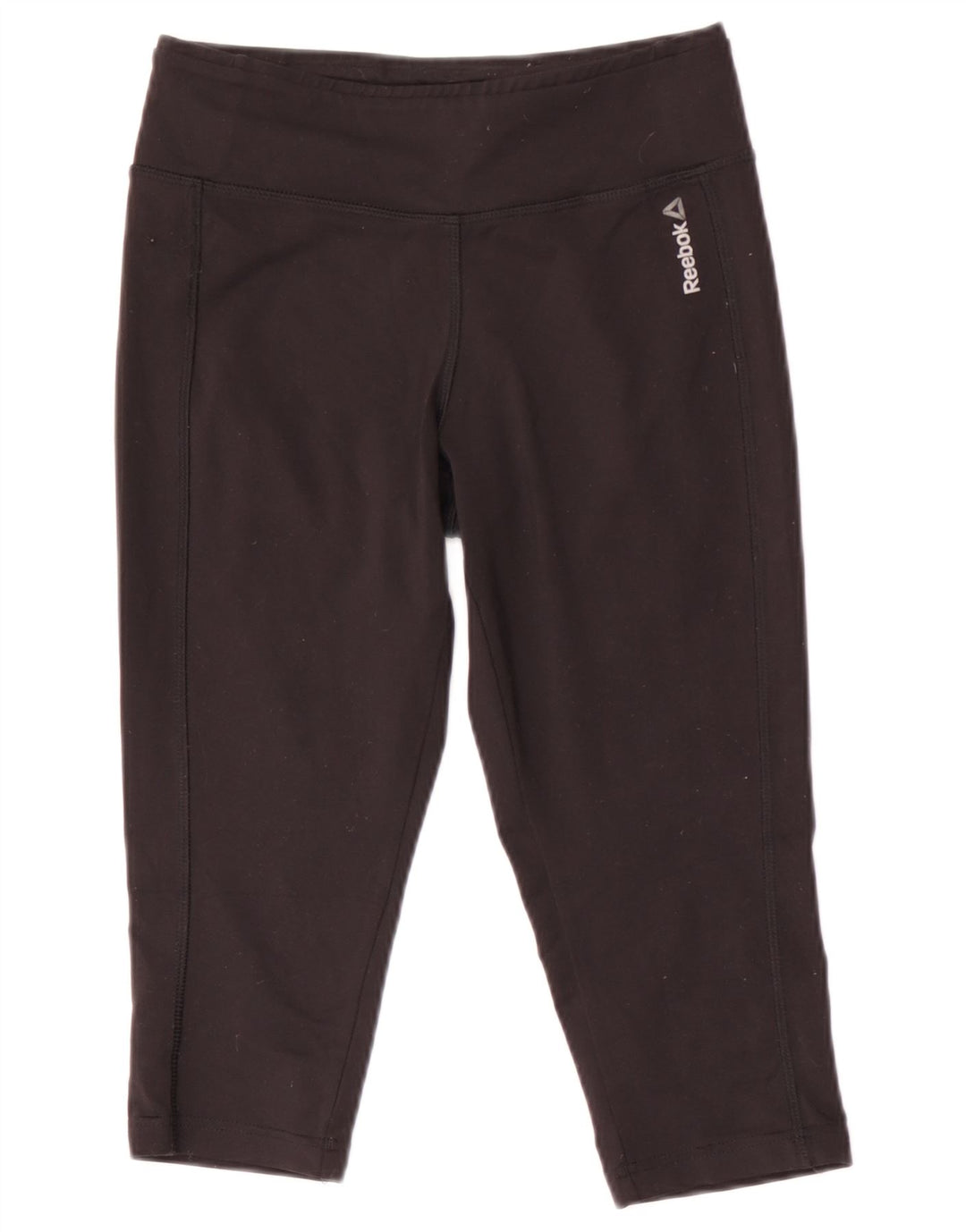 REEBOK Γυναικεία Κάπρι Κολάν UK 8/10 Μικρός Μαύρος Πολυεστέρας