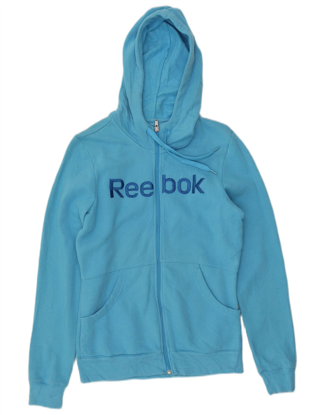 REEBOK Γυναικείο πουλόβερ με κουκούλα με φερμουάρ UK 14 μεσαίο βαμβακερό