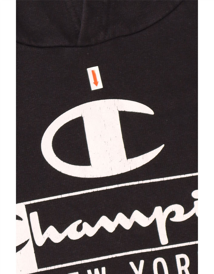 CHAMPION Ανδρικό New York Graphic Hoodie Jumper 2XL Μαύρο βαμβακερό