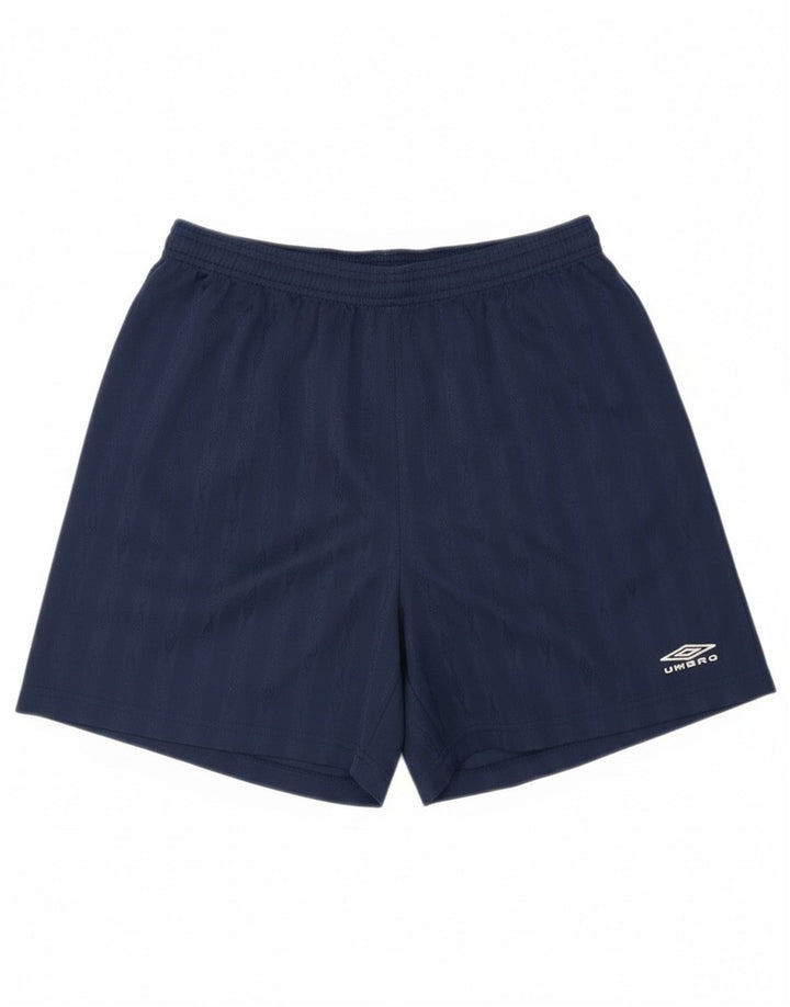 Ανδρικό αθλητικό σορτς Umbro μεγάλο μπλε ναυτικό ριγέ πολυεστέρα
