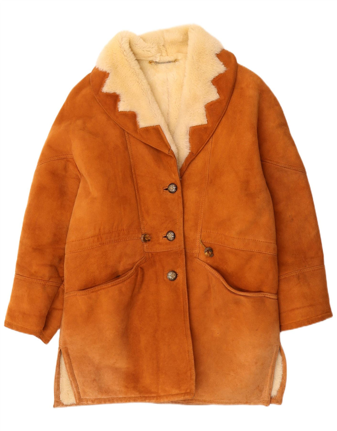 Vintage Γυναικείο Shearling Coat EU 44 XL Brown Shearling