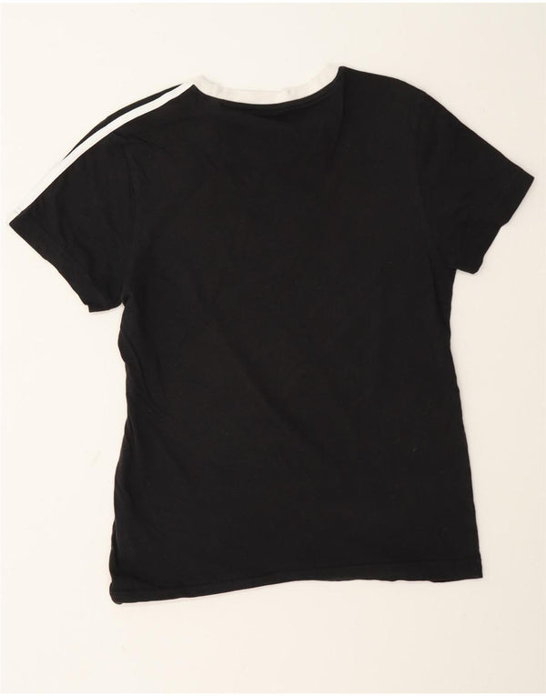 Adidas Γυναικείο T-Shirt Top UK 4/6 XS Μαύρο βαμβακερό
