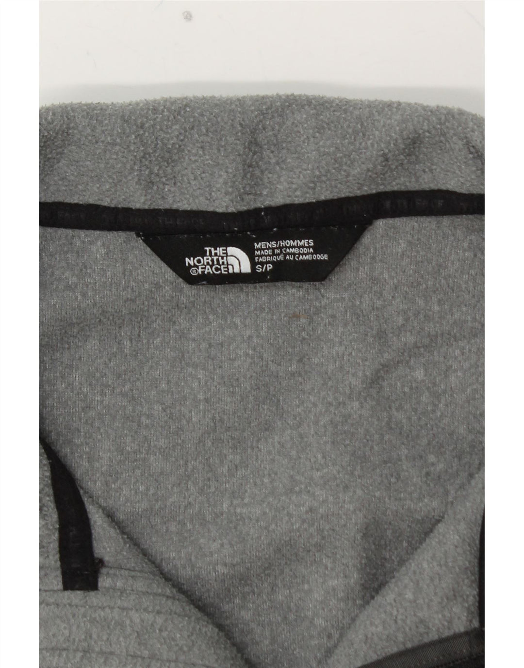 THE NORTH FACE Ανδρικό φερμουάρ Fleece Jumper Μικρός Γκρι Πολυεστέρας