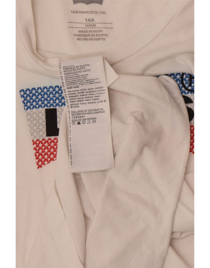 Levi's Boys Graphic Top Μακρυμάνικο 15-16 ετών Λευκό