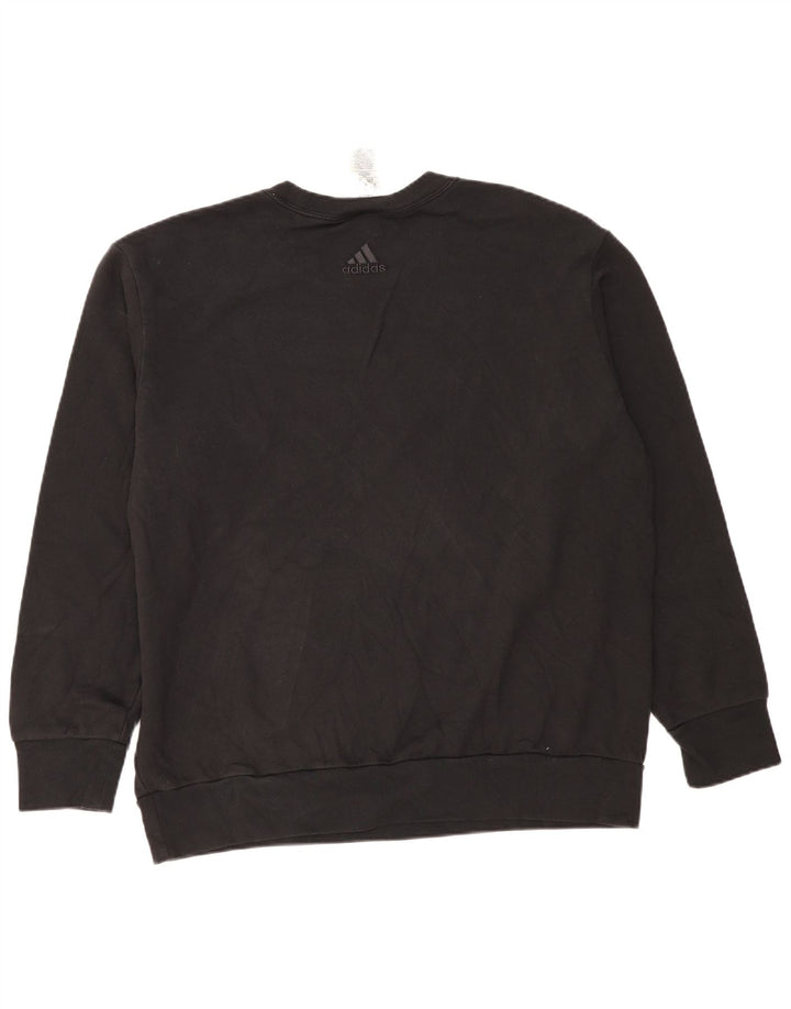 Ανδρικό γραφικό φούτερ Adidas Jumper XL Μαύρο βαμβακερό