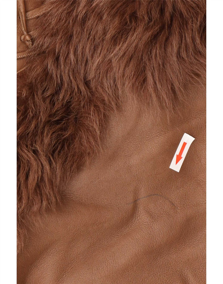 Vintage Γυναικείο Παλτό Shearling IT 42 Μεσαίο Καφέ