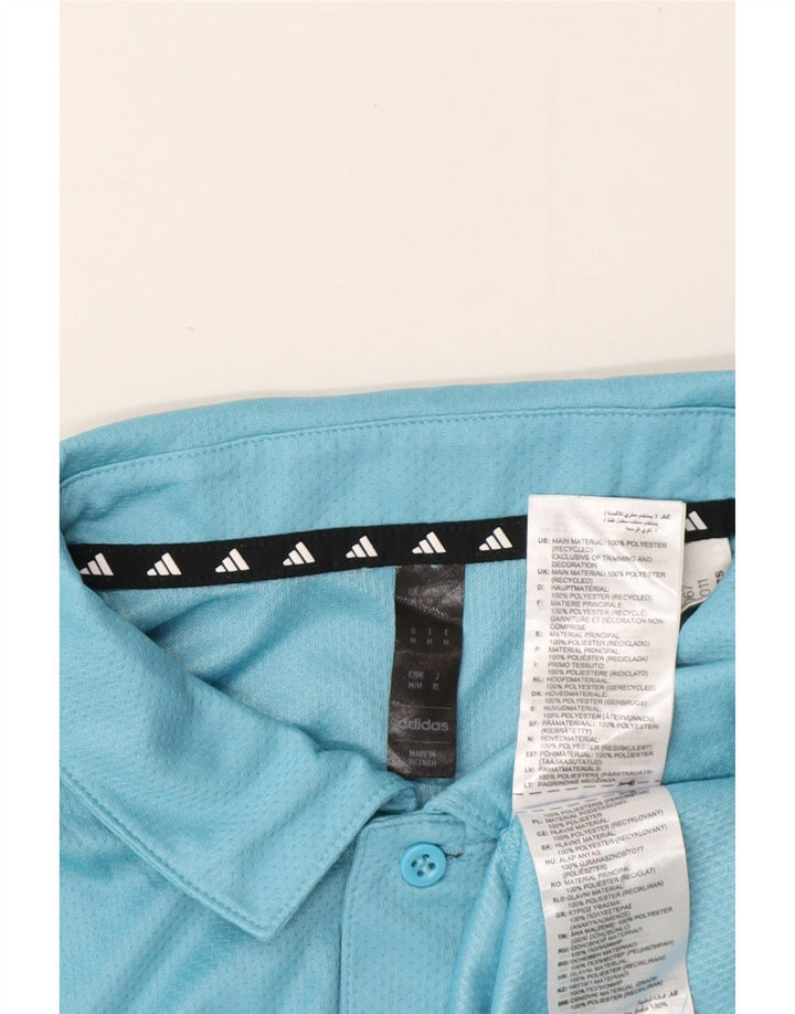 Adidas Ανδρικό πουκάμισο Aeroready Polo Medium Blue Polyester