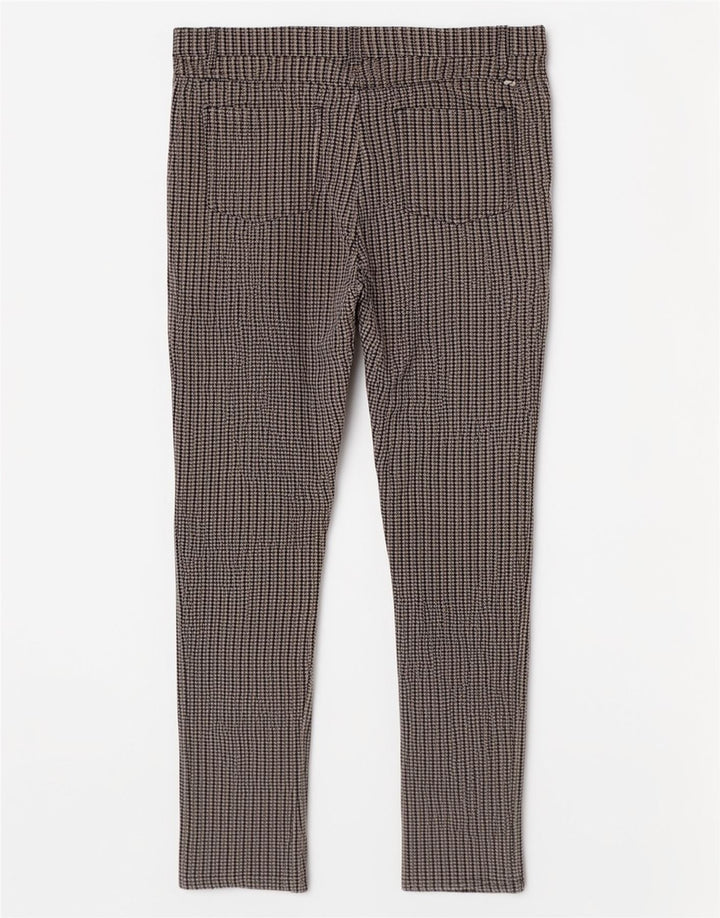 Ellesse Γυναικείο Slim Casual Παντελόνι Medium W30 L28 Grey Houndstooth Viscose