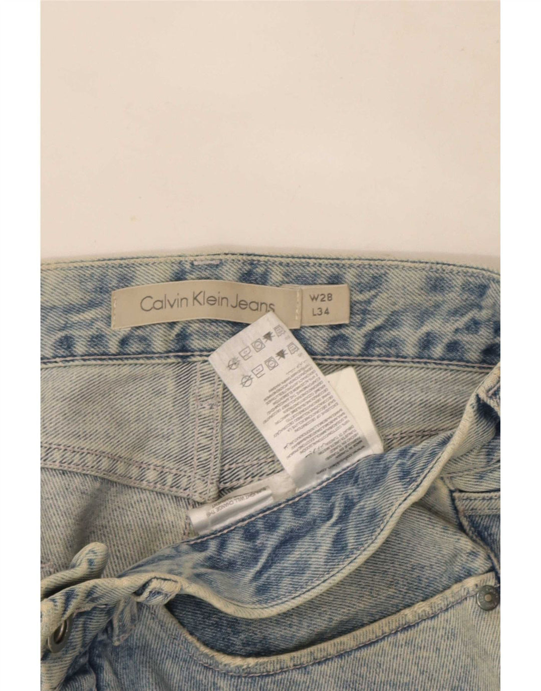 Calvin Klein Ανδρικό Slim Jeans W28 L34 Blue Cotton
