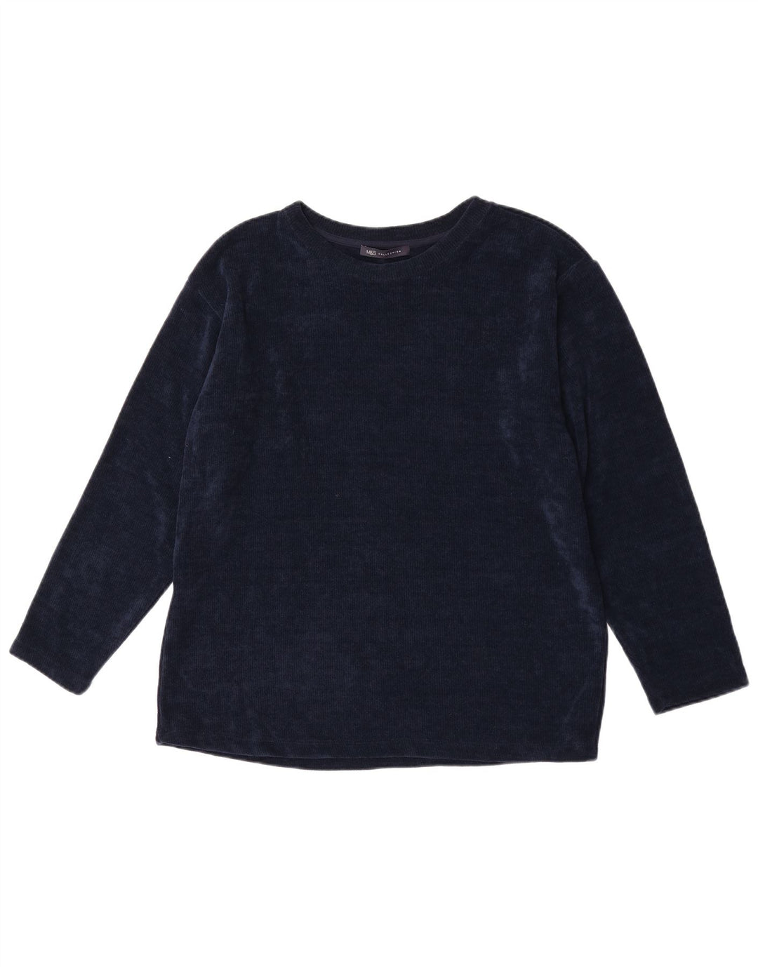 Marks & Spencer Ανδρικό τοπ μακρυμάνικο μεγάλο Navy Blue Polyester