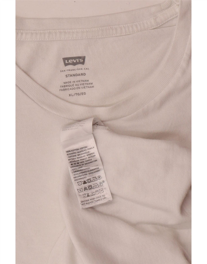 Ανδρικό T-Shirt LEVI'S Standard Fit Top XL Λευκό βαμβακερό