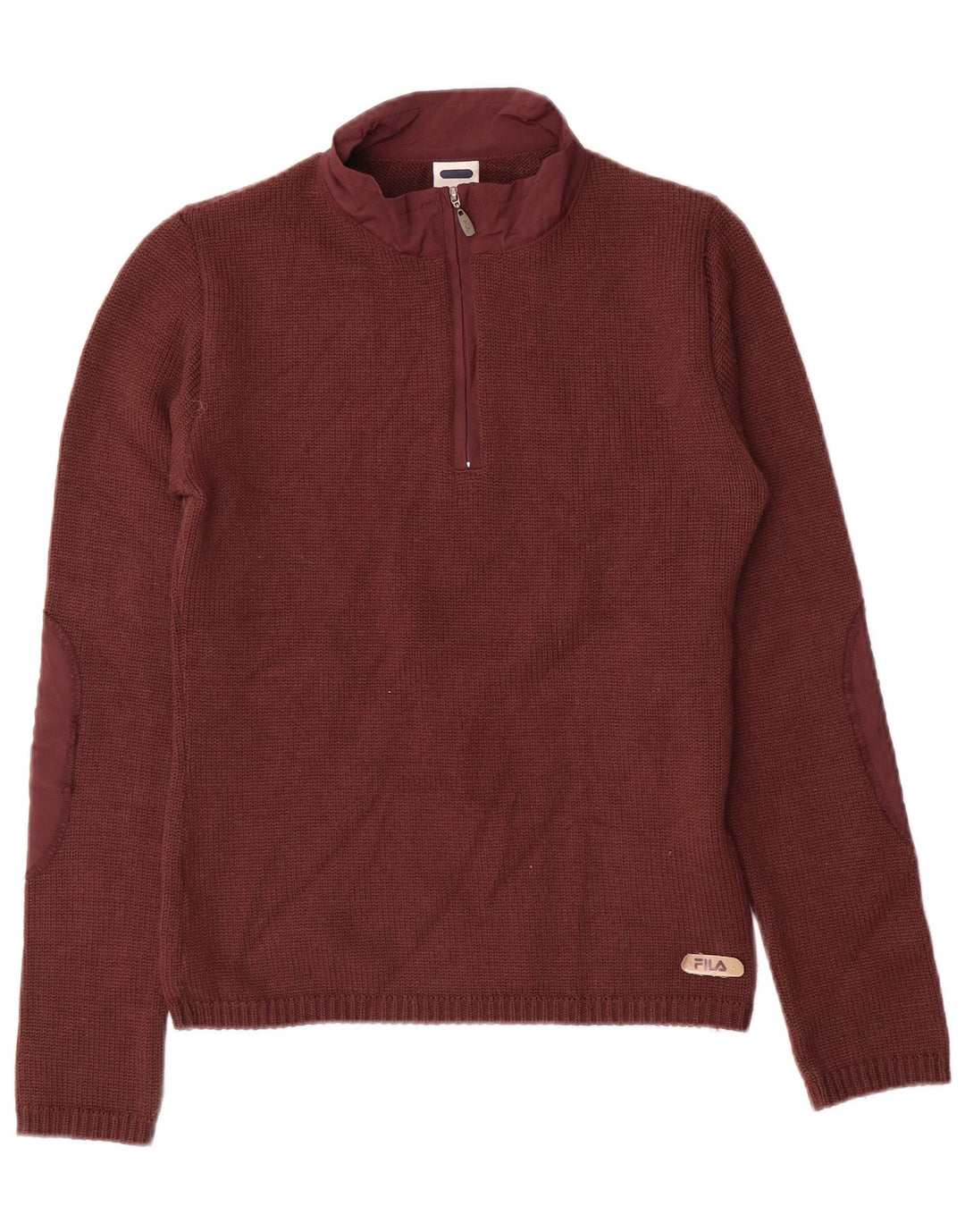 Γυναικείο πουλόβερ με φερμουάρ FILA UK 12 Μαλλί μεσαίου χρώματος