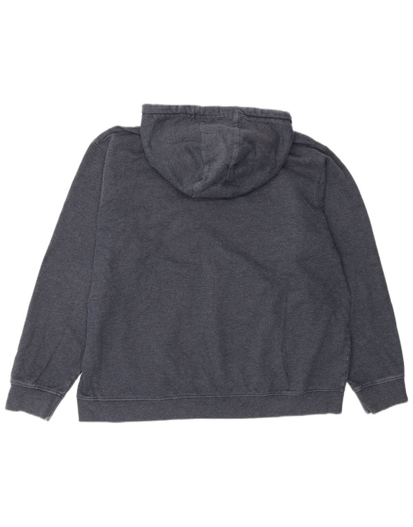 Γυναικείο Animal Graphic Hoodie Jumper UK 16 Large Navy Blue από βαμβάκι