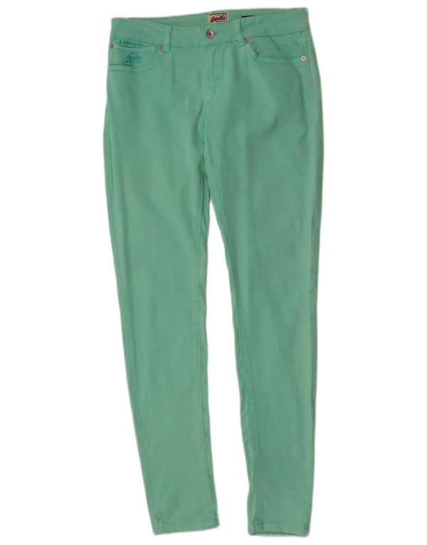 Superdry Γυναικείο Super Skinny Casual Παντελόνι W30 L32 Πράσινο