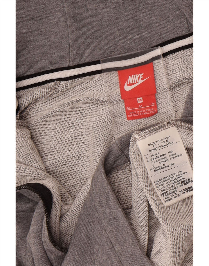 Ανδρικό πουλόβερ Nike με φερμουάρ, μεσαίο βαμβακερό γκρι