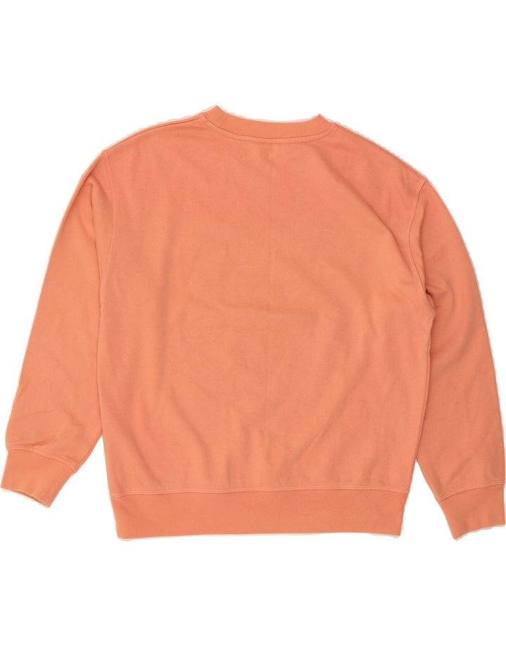 LEVI'S Womens Sweatshirt Jumper UK 14 Medium Orange Cotton Vintage Levi's and Second-Hand Levi's from Messina Hembry 