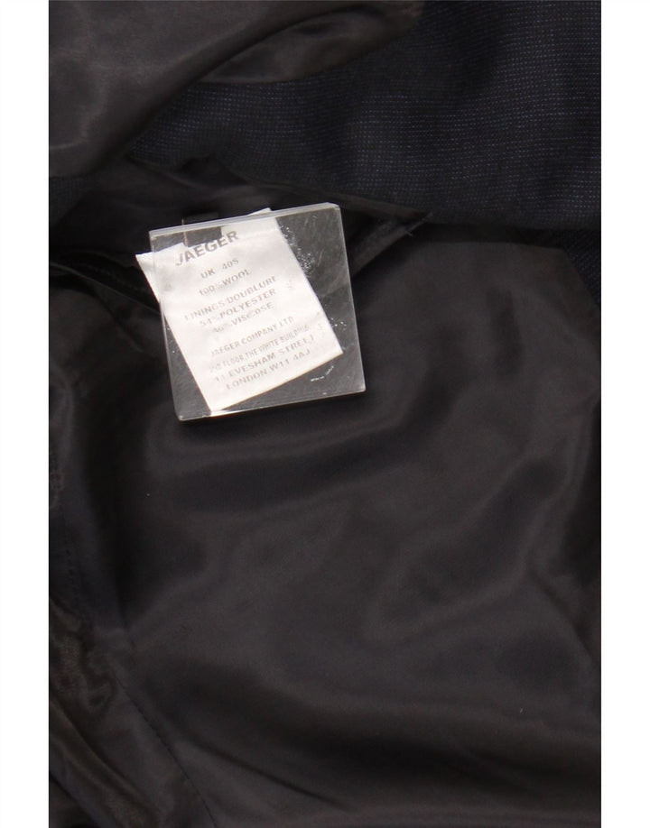 Ανδρικό τζάκετ JAEGER με 2 κουμπιά σακάκι UK 40 Large Navy Blue Wool