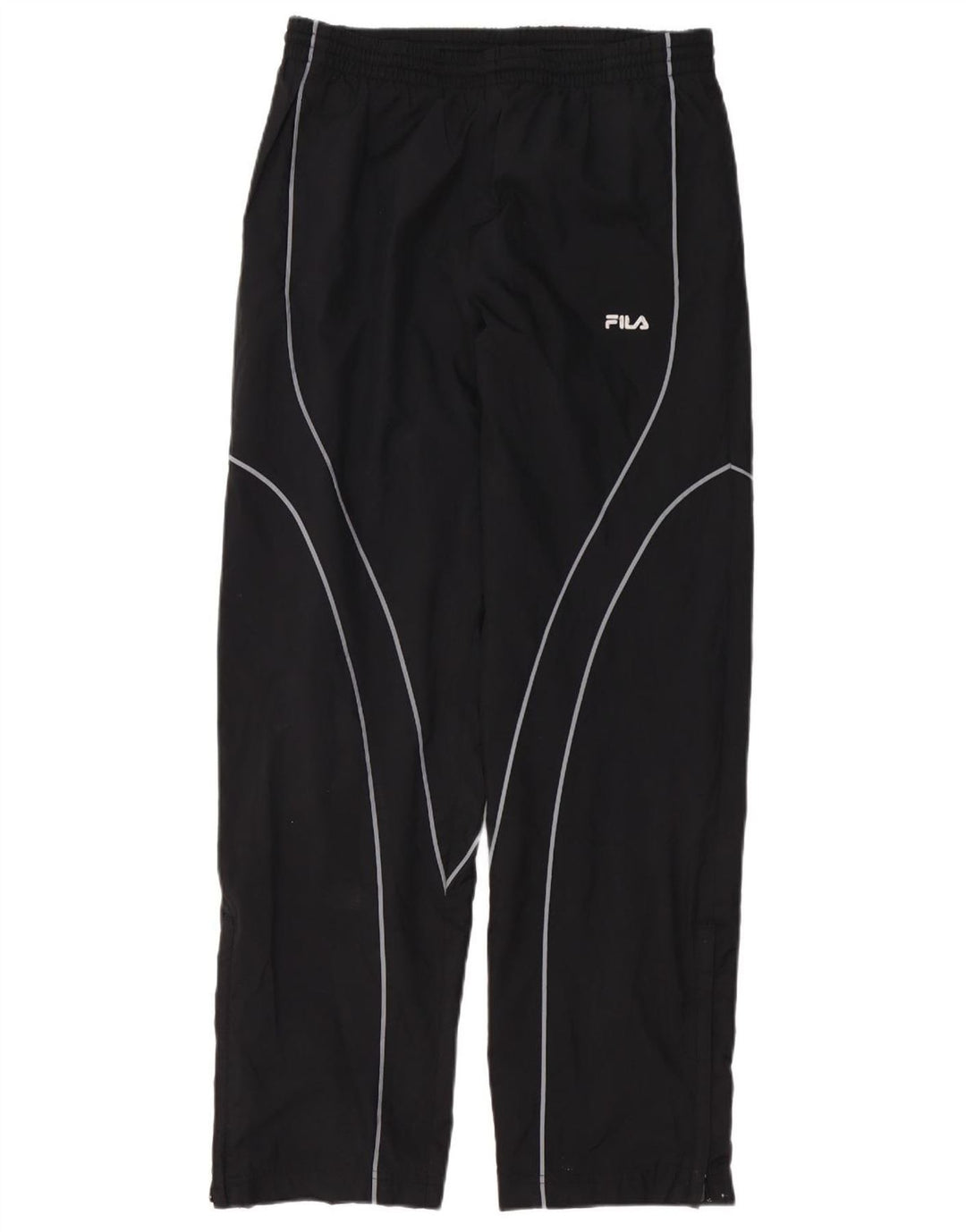 FILA Mens Tracksuit Trousers Small  Black Striped Polyester