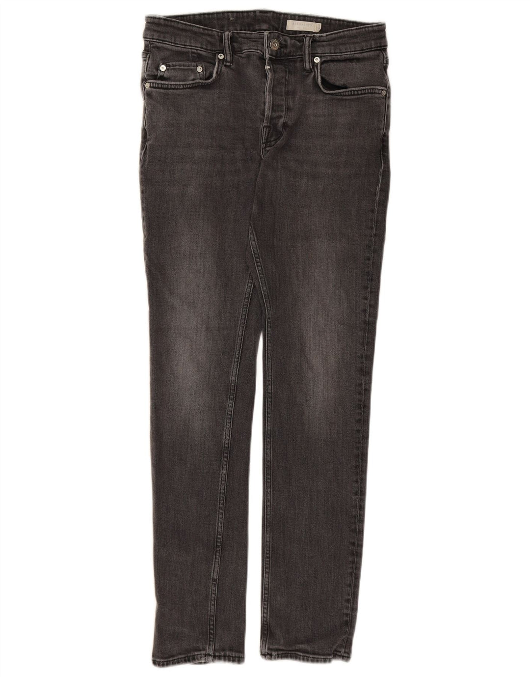 ALL SAINTS Ανδρικό Rex Slim Jeans W32 L30 Γκρι βαμβακερό