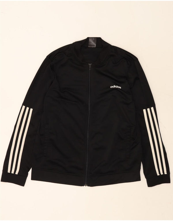 Γυναικεία αθλητική φόρμα ADIDAS Top Jacket UK 20/22 XL Μαύρο Πολυεστέρας