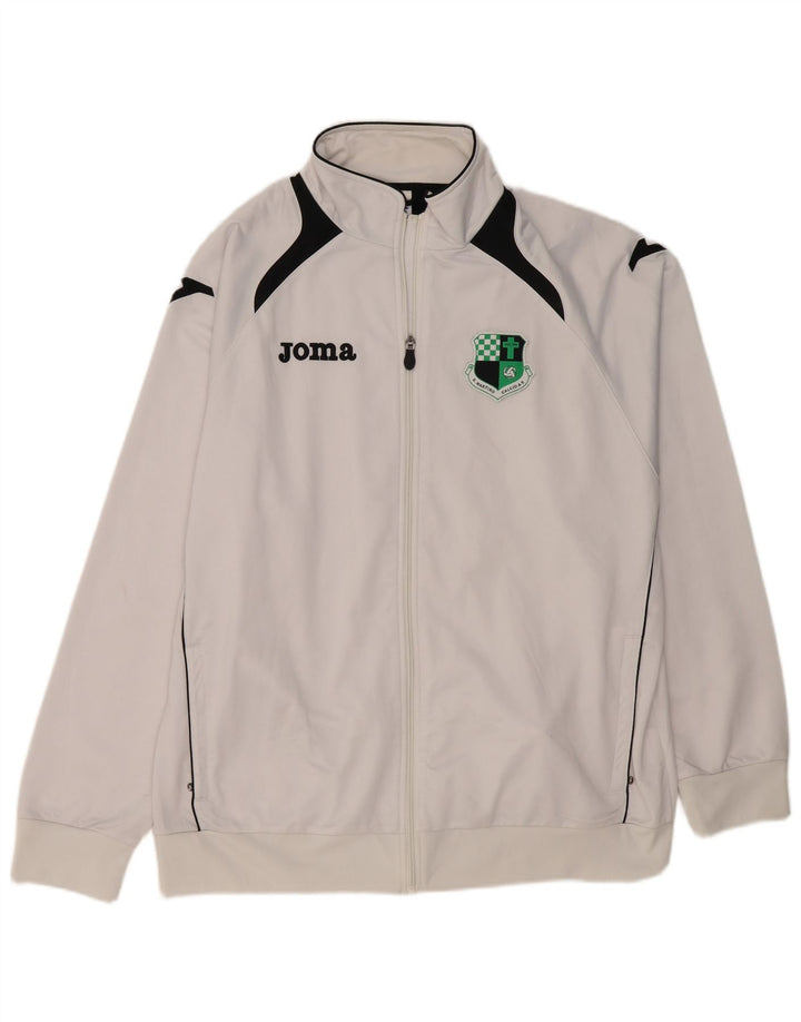 Ανδρική φόρμα JOMA Top Jacket 2XL White Colourblock Polyester