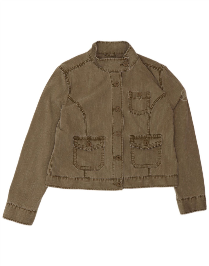 CONVERSE Γυναικείο Utility Jacket UK 18 XL Khaki Cotton