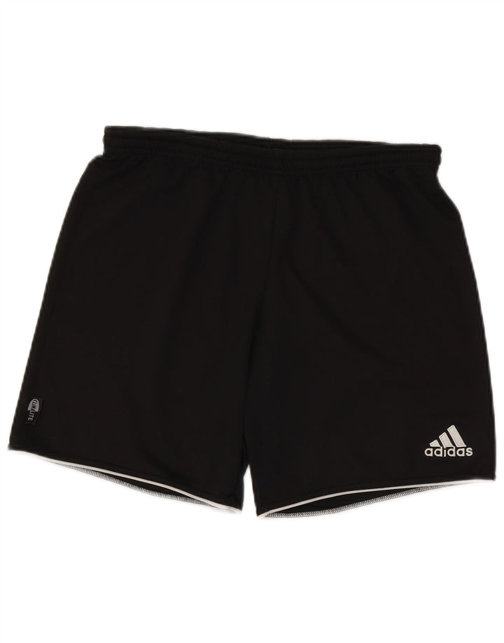 Ανδρικό αθλητικό σορτς Adidas Climalite από μικρό μαύρο πολυεστέρα