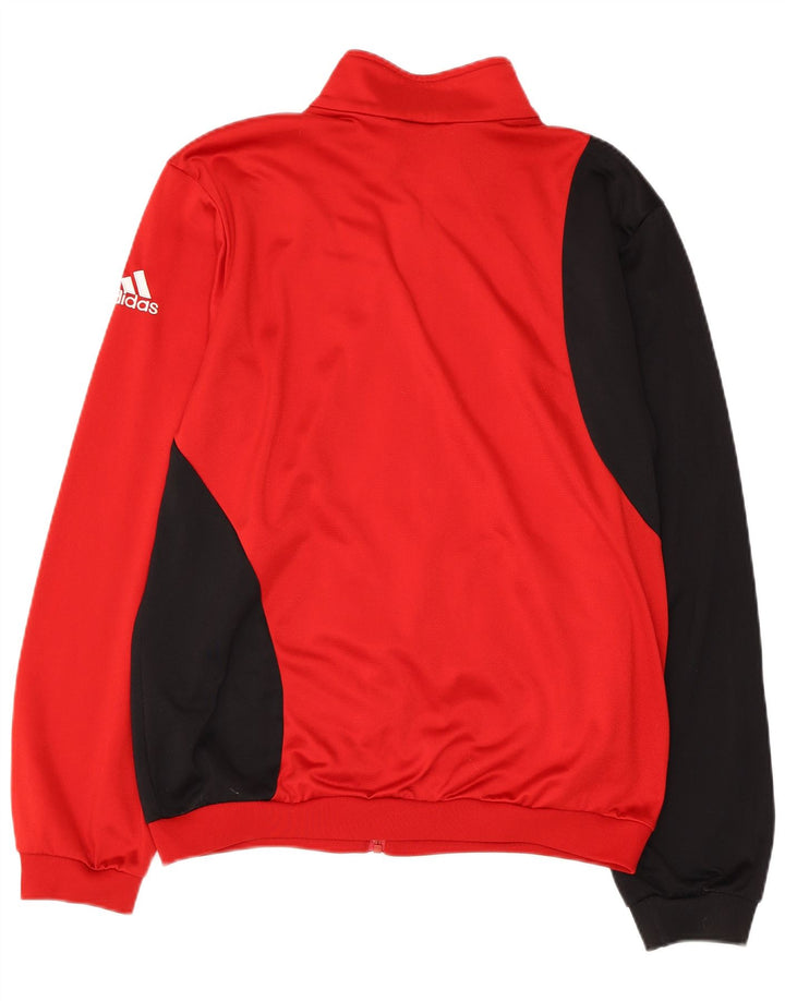 Ανδρική φόρμα ADIDAS Top Jacket UK 40/42 μεσαίο κόκκινο χρώμα πολυεστέρα