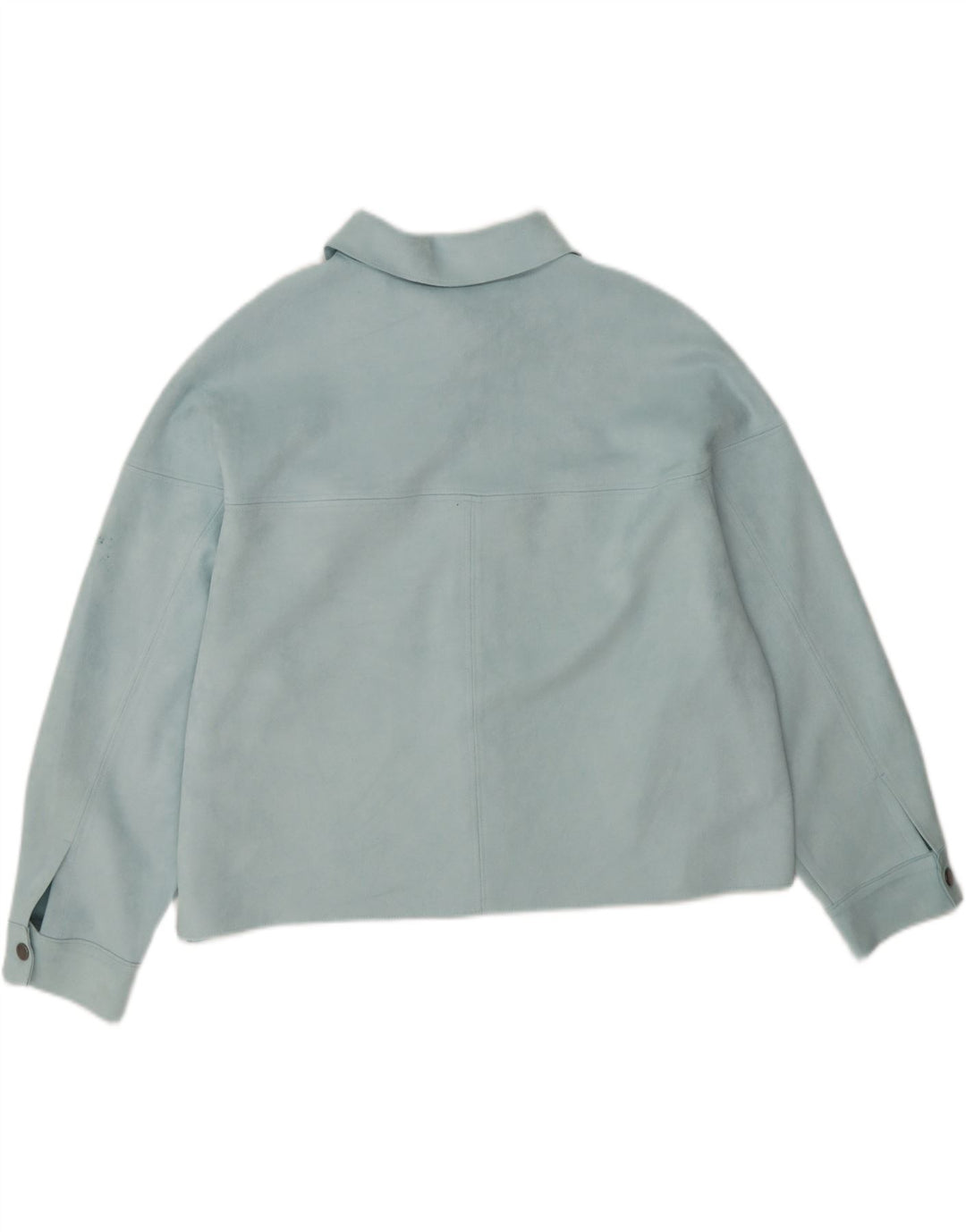 ZARA Womens Bomber Jacket UK 16 Large Blue Polyester Vintage Zara and Second-Hand Zara from Messina Hembry 
